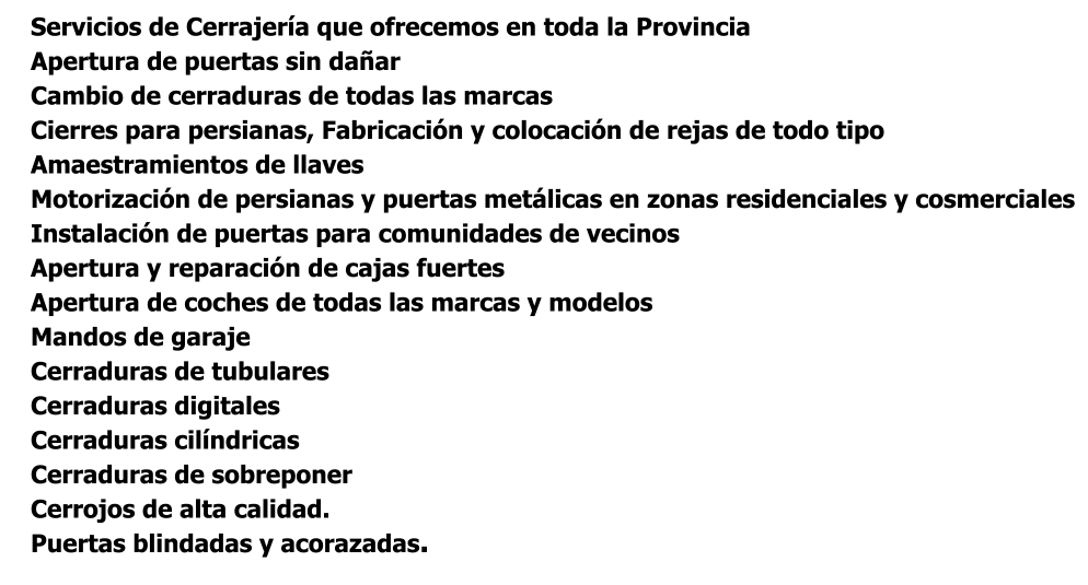 Nuestros Servicios en Madrid